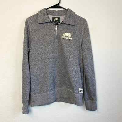 Roots Original Quarter Zip Polo in Grey SZ M | eBay