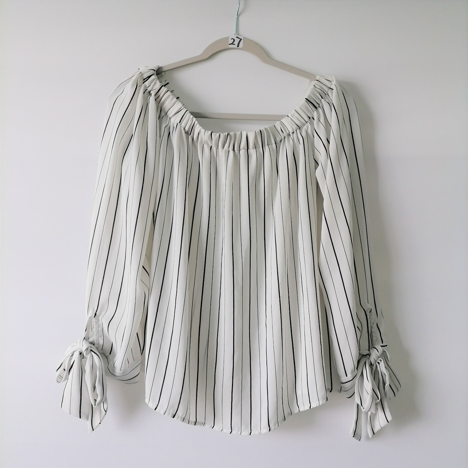 e*e様 fofofofa 『LEI BLOUSE』 / WHITE STRIP LEI BLOUSE / WHITE DOT | fofofofa