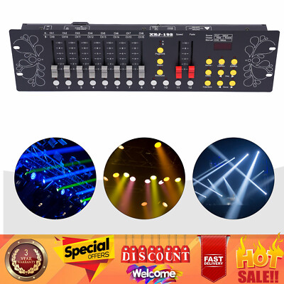 DJ DMX 512 192 Channels Operator Console Controller Stage Lighting DJ Party US