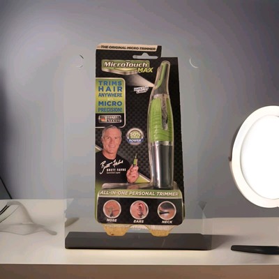 Micro Touch Max All In One Personal Hair Trimmer w/LED Light For Nose Ears Neck
