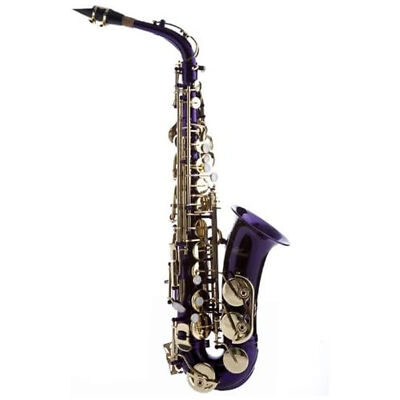 Hawk Colored Student Purple Alto Saxophone with Case