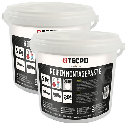 TECPO REIFENMONTAGEPASTE WEISS 10 kg REIFEN MONTAGE-PASTE WAX MONTIERPASTE