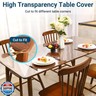 NAP2WELL Clear Table Cover Protector Rectangle 16x28 Inch, 1.5mm Transparent Plastic Table Protector Waterproof, Anti-Scratch Clear Desk Mat for Office Desktop Dresser Dining Table, FDA Compliant