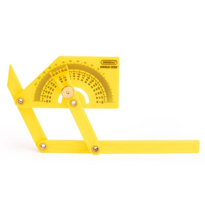 General Tools 29 Plastic Protractor and Angle Finder Outside Inside Sloped An...