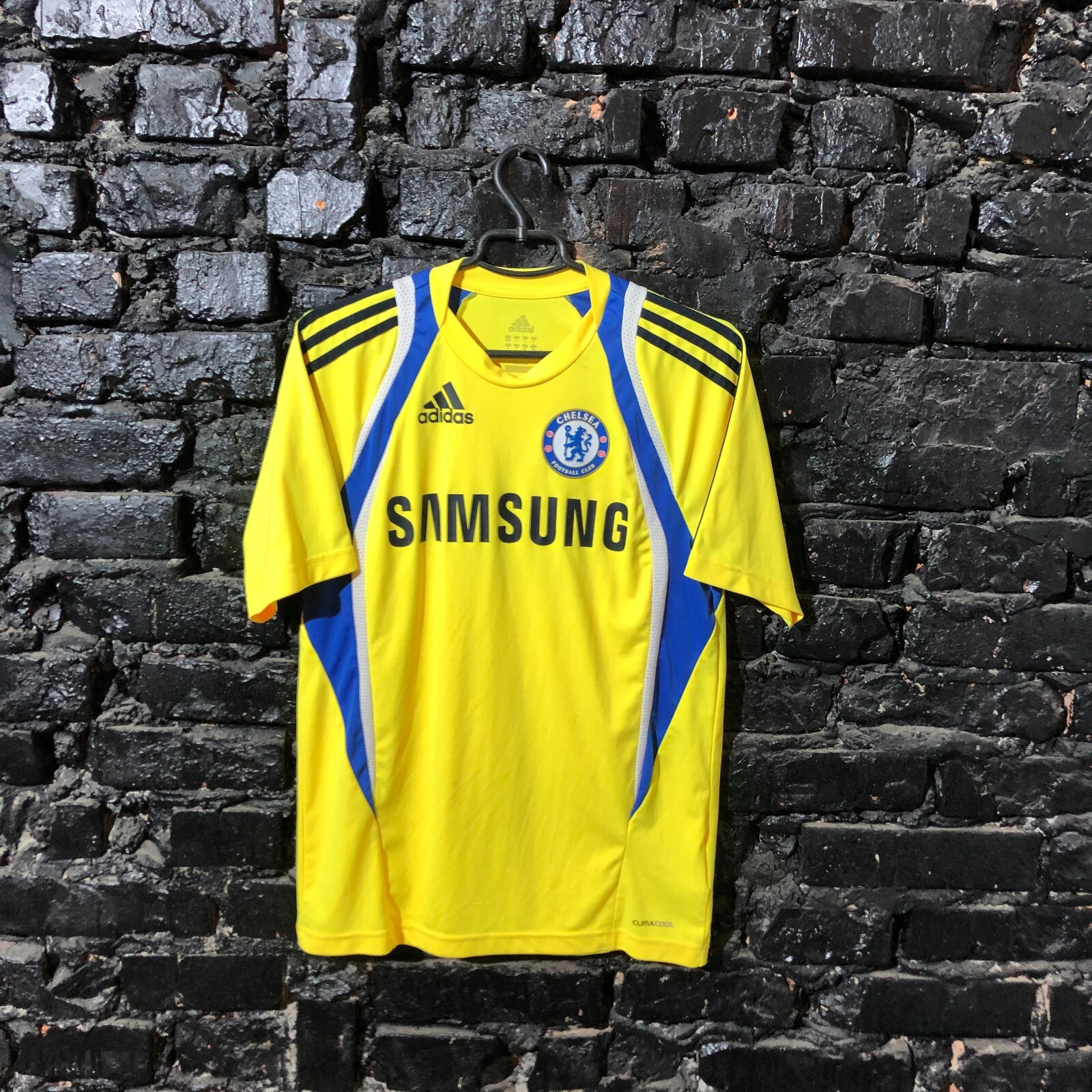 Chelsea Training Jersey Football Shirt Yellow Blue Adidas