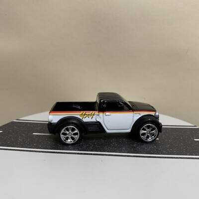 Hot Wheels Down & Dirty Dodge M80 Pickup Truck Black/White Two-Tone w/RR 1:64 NM