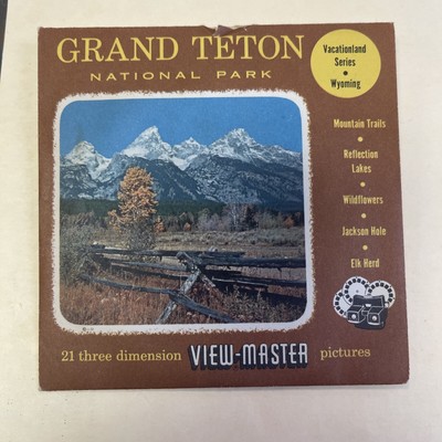 VIEW MASTER 3D REELS:  GRAND TETON-3 REELS--#41, 42, & 43.  1940 s