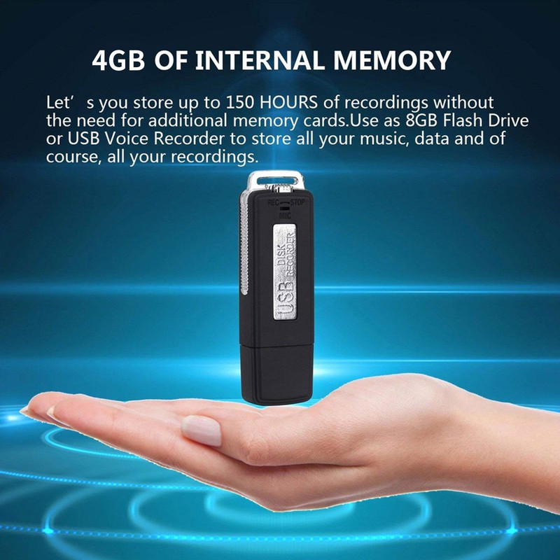 Digital Voice Recorder Mini Voice Activated Recorders Security USB Flash Drive