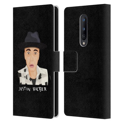 OFFICIAL JUSTIN BIEBER JUSTMOJIS LEATHER BOOK WALLET CASE FOR ONEPLUS PHONES
