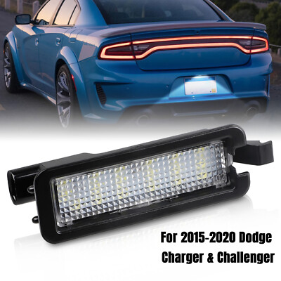 LED License Plate Light Tag Lamp Assembly for 2015-2020 Dodge Charger Challenger