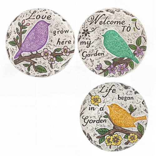 Roots & Shoots Glitter Bird Step Stone (Single) Assorted Designs