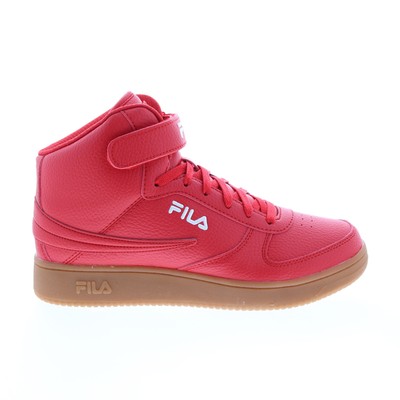 Мужские красные кожаные кроссовки Fila A-High Gum 1BM01765-946 11