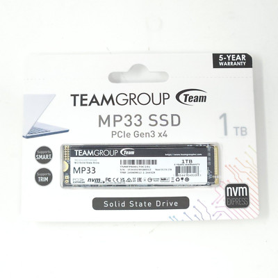 Team Group MP33 M.2 1TB Internal Solid State Drive PCIe x4  Gen3 NVMe SSD