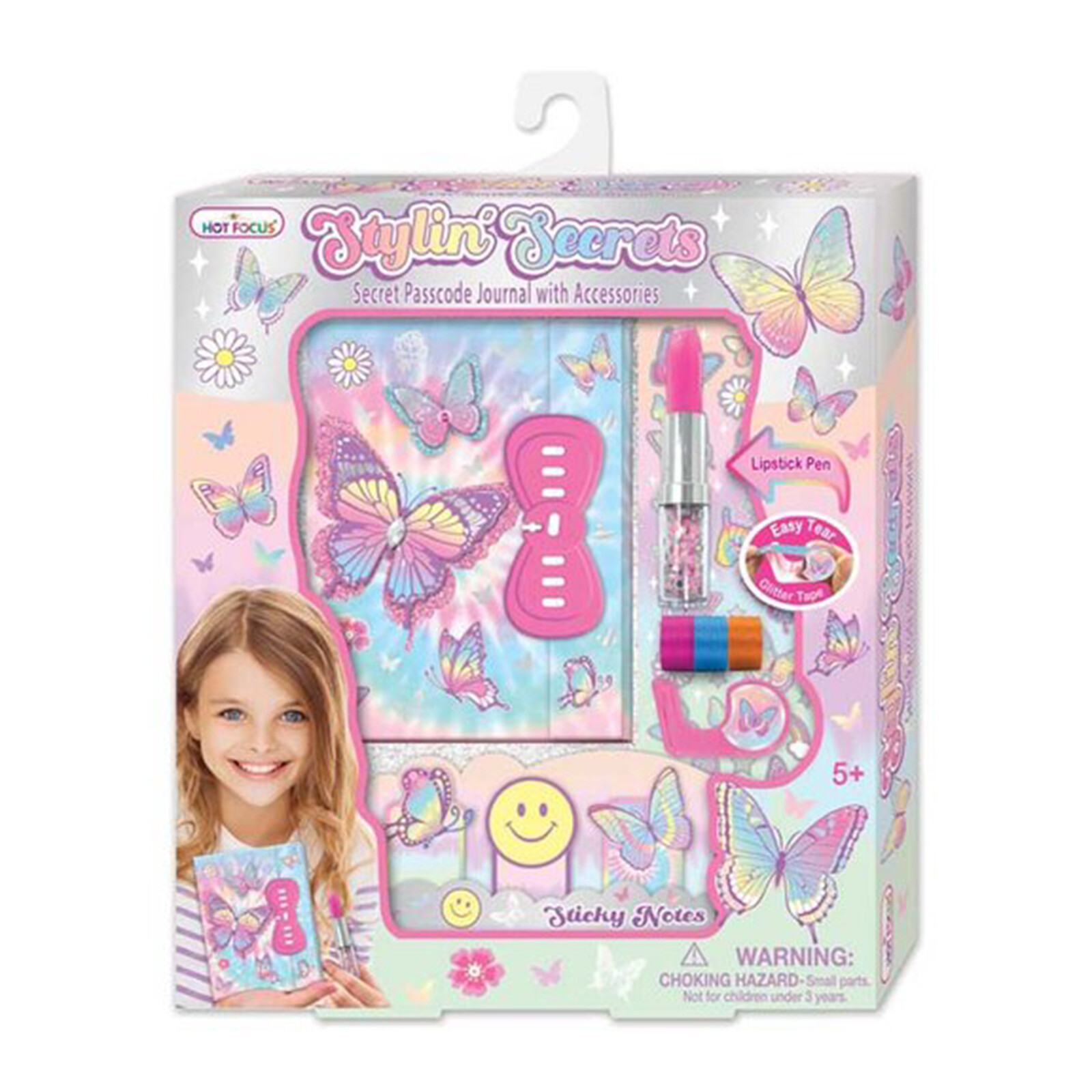 Hot Focus Tie Dye Butterfly Stylin Secrets Passcode Journal НОВЫЙ набор В НАЛИЧИИ