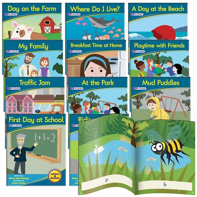 Junior Learning  Letters & Sounds Phase 1, Set 1, Fiction Readers