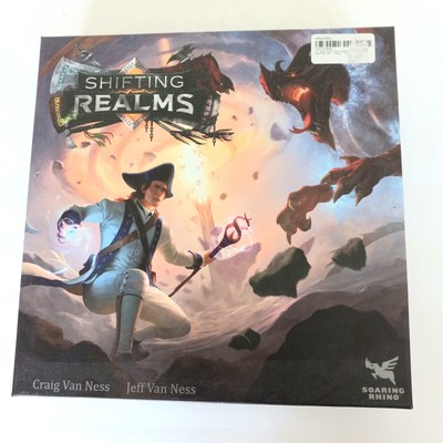 Shifting Realms Board Game Soaring Rhino 2018 Fantasy Elf Dwarf Orc Magic City