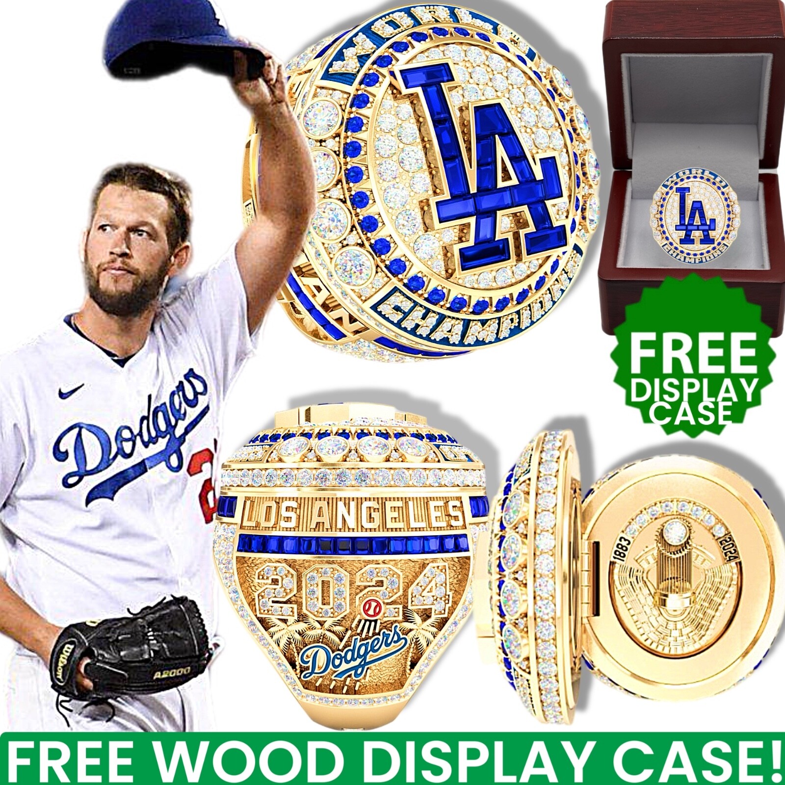 2024 CLAYTON KERSHAW LA LOS ANGELES DODGERS WORLD SERIES