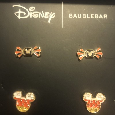 Baublebar x Disney Halloween Earrings Pair Candy Corn Mickey Mouse