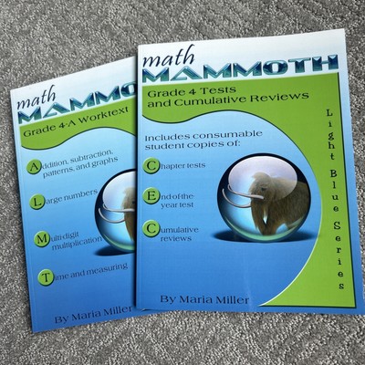 Math Mammoth Grade 4-A Worktext - Tests And Cumulative Reviews by Miller Maria