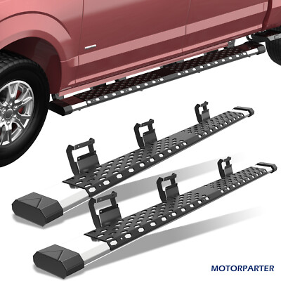 6'' Running Boards Side Step Nerf Bar For 2015-2023 Ford F-150 Super Crew Cab