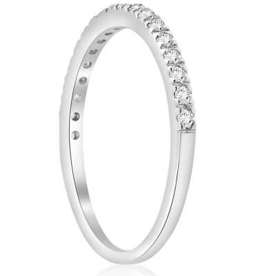 1/3ct Diamond Ring Womens Wedding Anniversary Band 10k White Gold