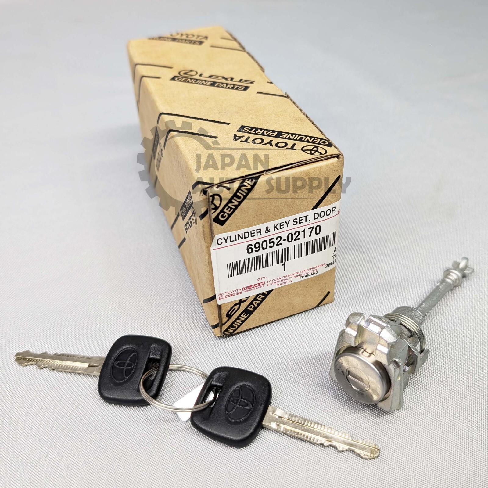 OEM GENUINE TOYOTA 05-15 TACOMA LEFT DRIVER DOOR LOCK CYLINDER & KEY 69052-02170