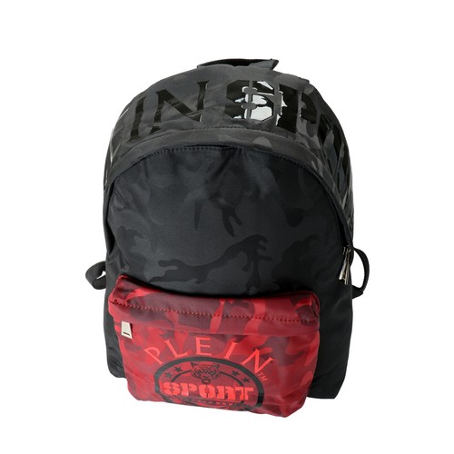 Plein Sport Unisex Military Print Black "ZAINO EASTPAK" Backpack Bag