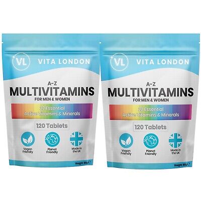 Multivitamins & Minerals - A-Z For Men & Women - 22 Multi-Vitamins - 240 Tablets