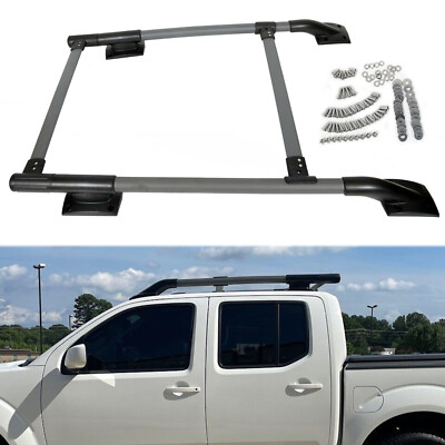 For Nissan Frontier 2005-2022 Aluminum Gray Top Roof Rack Rail Cross Bar Pair