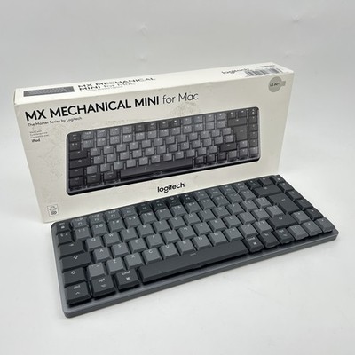 Logitech MX Mechanical Mini für Mac, beleuchtete kabellose Tastatur, QWERTY US I