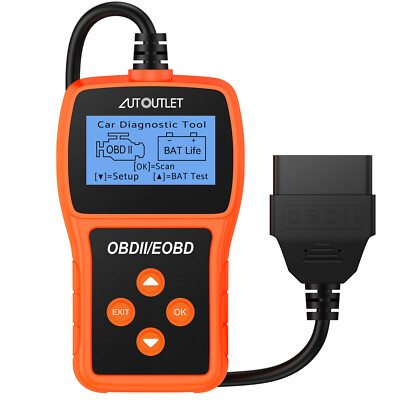 OBD2 Scanner Live Data OBDII Diagnostic Code Reader Tool Check Car Engine Fault
