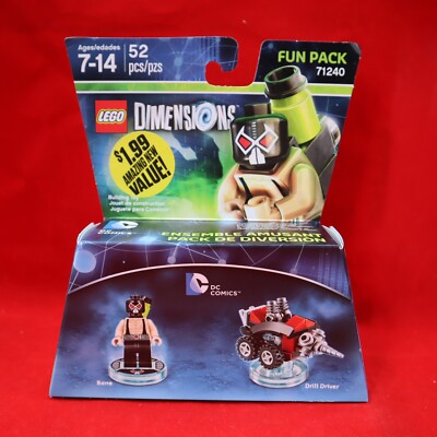 LEGO Dimensions BANE + Drill Driver Set # 71240 Fun Pack DC Comics Batman NIB