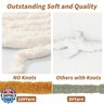 10 Pack of Jumbo Chunky Yarn for Hand Knitting,10# Super Bulky-Fluffy Chenille Yarn, 220 yds/70.5 oz Soft Thick Yarn for Crocheting Chunky Knit Throw Blankets.(Light Grey)
