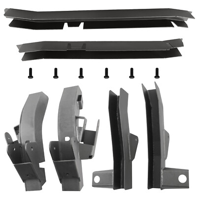 Frame Rust Repair Set for Jeep Wrangler TJ  1997-2002 Black Powder Coated