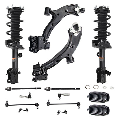 Front Struts w/ Coil Spring Control Arms Sway Bars Kit for 2007-2011 Honda CR-V