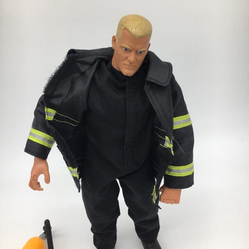 2001 Real Heroes FDNY Fire Zone 9/11 Firefighter 12" Action Figure Doll