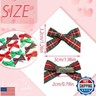 SAWINDA 30PCS Red Mini Hair Bows Green Bows for Hair Gingham Small Silk Satin Hair Bows for Women Cute Ribbon Bows Bowknot Hair Barrettes Alligator Hair Clips Christmas Accessories for Girls