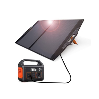 Portable 100W Solar Panel Charger 18W USB A PD3.0 60W USB C DC 5521 8mm Folda...