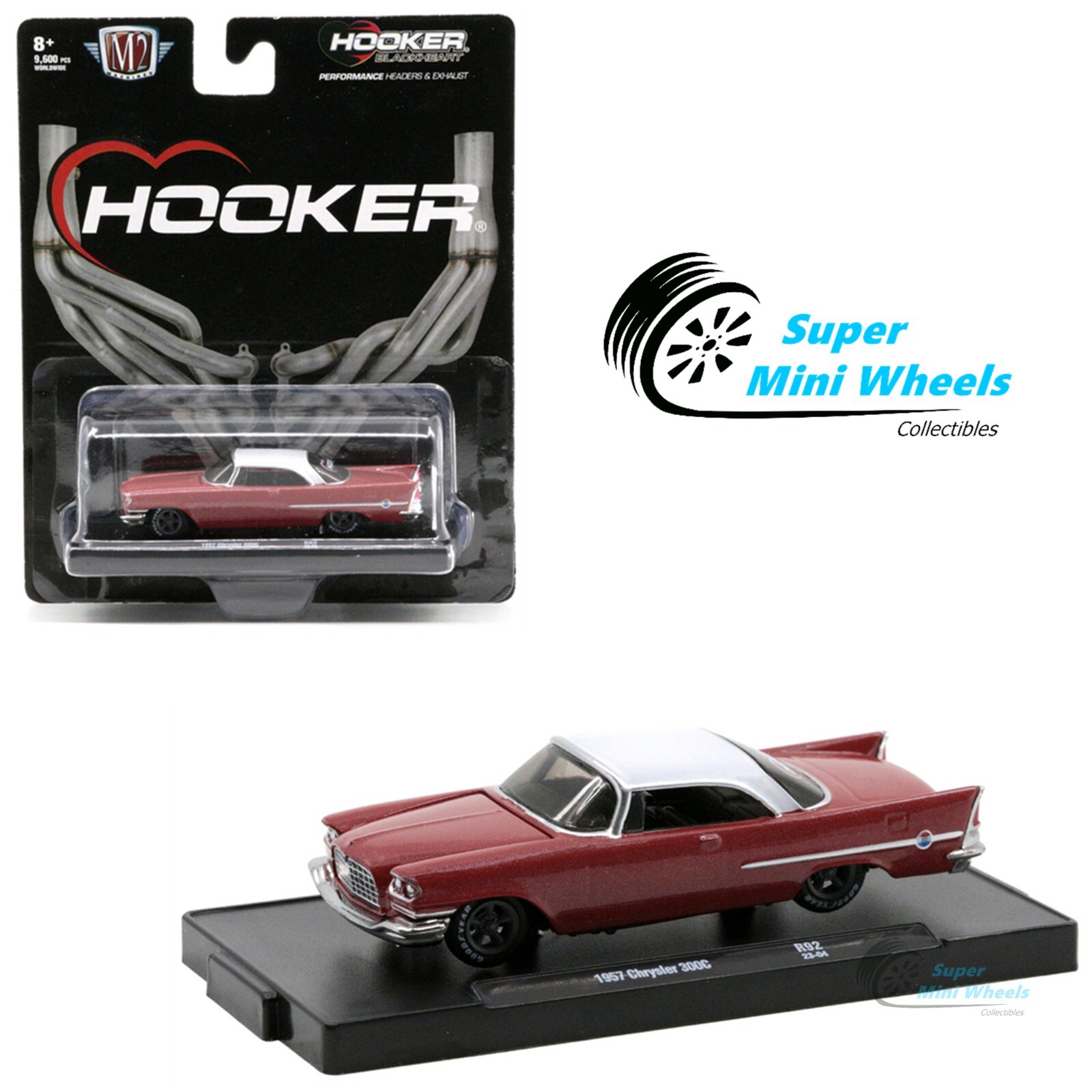 M2 Machines 1:64 - 1957 Chrysler 300C (Red) R92 23-04 | eBay