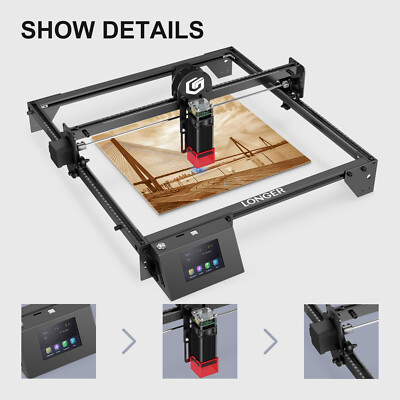 Longer Ray5 10W CNC Laser Engraver Cutter Marker Engraving Cutting Machine US