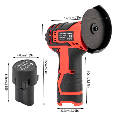 Mini Brush Angle Grinder And 12000rpm Cordless Polishing Machine Cutting Grinder