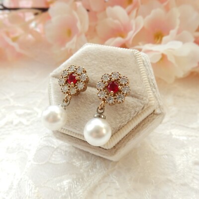 Sterling Silver Shell Pearl Drop Earrings