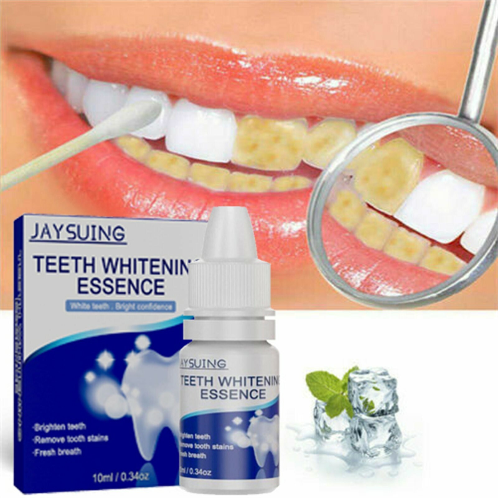 Teeth Whitening Gel Paint Polish Instant Strong White Tooth Stain Removal Care