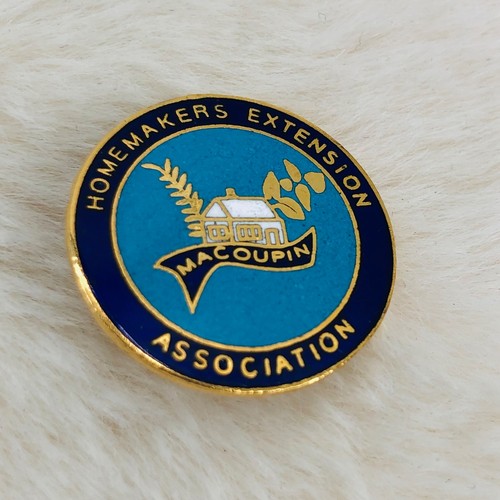 Macoupin IL Homemakers Extension Association Member Enamel Lapel Pin