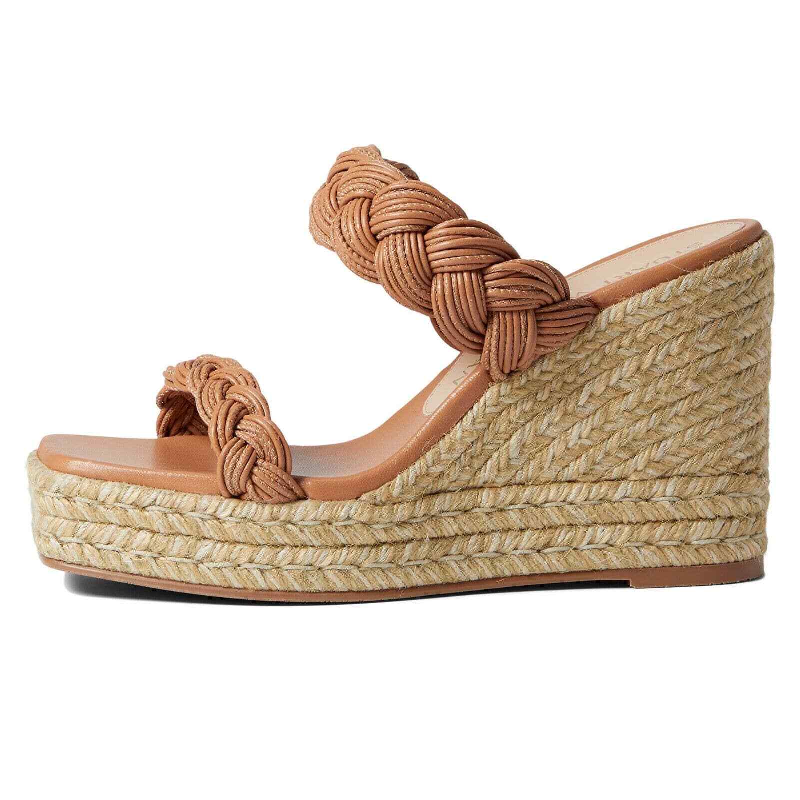 

Женские сандалии Stuart Weitzman Espadrille Braida светло-коричневого цвета 38 евро США 7,5, Коричневый