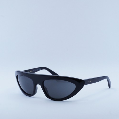 Pre-owned Celine Cl40261i 01a Shiny Black/smoke 60-19-125 Sunglasses Authentic In Gray