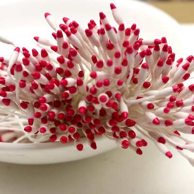 560 Double Color Hand-Made Artificial Flower Stamen Pistil Cotton String for Wed