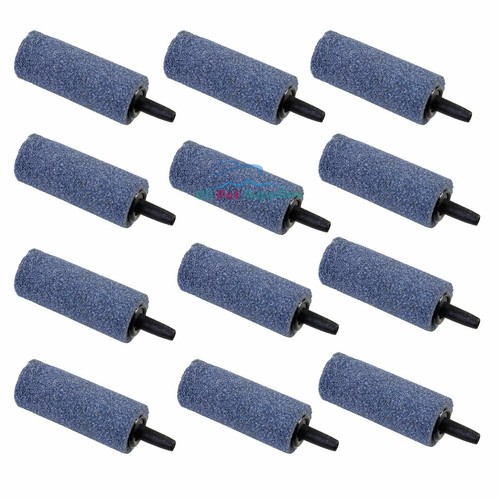 AQUANEAT 12Pcs Small Air Stone Air Pump Accessories for Aquarium 2 inch