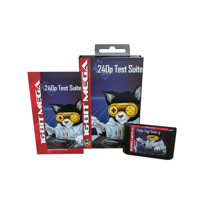240p Test Suite - Genesis / Mega Drive - Complete in Box CIB - Mega Cat Studios