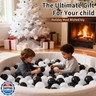 Heopeis Soft Plastic Ball Pit Balls, 100 200 500pcs Plastic Balls for Kids, Crush Proof Stress Balls for Baby Toddler Ball Pits Play Tent, Pool,Birthday Party Decoration
